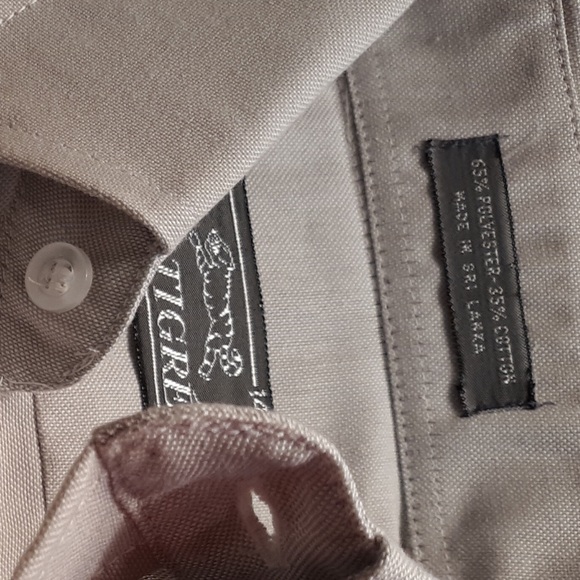 LeTigre Boys, NWT, S/S Grey, Button Collared Shirt - Picture 2 of 4